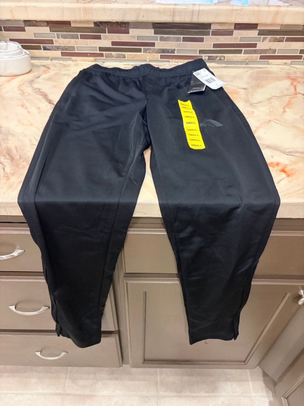 adidas Black Men's Athletic Jogger Pants